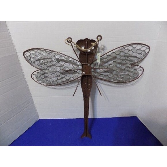 NEW Metal Dragonfly Wall Art Hanging Butterfly Decor - Picture 4 of 5